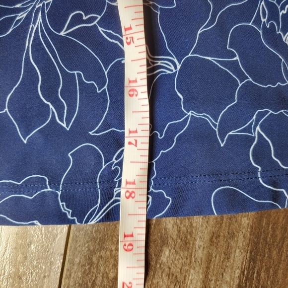 Cypress Club Women's Floral Skort Size X-Large Blue White Tummy Smoothing NWOT - Picture 5 of 13